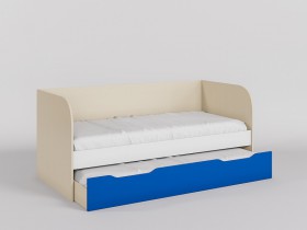 Диван-кровать Скай (Синий/Белый/корпус Клен) в Туле - tula.katalogmebeli.com | фото