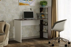 Компьютерный стол №3 (Венге/Белый) в Туле - tula.katalogmebeli.com | фото