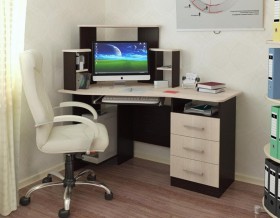 Компьютерный стол Каспер (венге/лоредо) в Туле - tula.katalogmebeli.com | фото