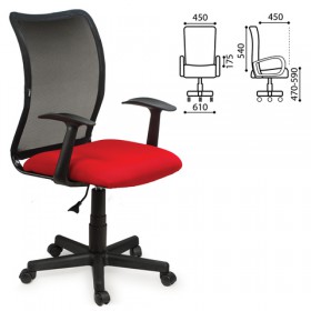 Кресло BRABIX Spring MG-307 (красно-черный) в Туле - tula.katalogmebeli.com | фото