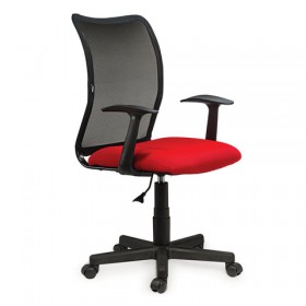 Кресло BRABIX Spring MG-307 (красно-черный) в Туле - tula.katalogmebeli.com | фото 4