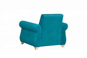 Кресло для отдыха "Порто" (велюр киви бирюза / микровельвет крем) в Туле - tula.katalogmebeli.com | фото 4
