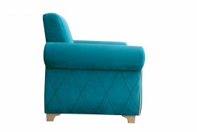 Кресло для отдыха "Порто" (велюр киви бирюза / микровельвет крем) в Туле - tula.katalogmebeli.com | фото 6