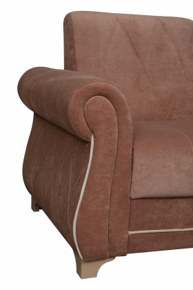 Кресло для отдыха "Порто" (велюр киви корица / микровельвет крем) в Туле - tula.katalogmebeli.com | фото 3