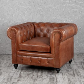 Кресло кожаное Лофт Честер (кожа) в Туле - tula.katalogmebeli.com | фото