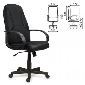 Кресло офисное BRABIX City EX-512 (черное) в Туле - tula.katalogmebeli.com | фото