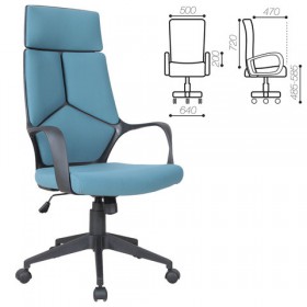 Кресло офисное BRABIX Prime EX-515 (голубая ткань) в Туле - tula.katalogmebeli.com | фото