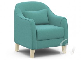 Кресло отдыха Комфорт-4 (бесцветный лак/CANDY AQUVAMARINE) в Туле - tula.katalogmebeli.com | фото