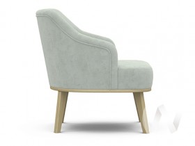 Кресло отдыха Комфорт-5 низкая спинка (бесцветный лак/FRESCA BRILLIANT) в Туле - tula.katalogmebeli.com | фото 2