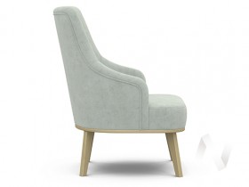 Кресло отдыха Комфорт-5 высокая спинка (бесцветный лак/FRESCA BRILLIANT) в Туле - tula.katalogmebeli.com | фото 2