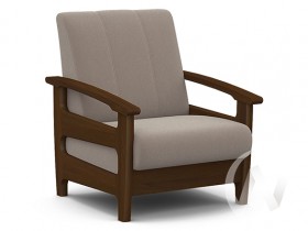 Кресло для отдыха Омега (орех лак/CATANIA COCOA) в Туле - tula.katalogmebeli.com | фото