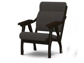 Кресло Вега-10 (венге лак/ULTRA GRAFIT) в Туле - tula.katalogmebeli.com | фото 1