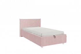 Кровать 0.9 Бест (Нежно-розовый велюр/под-мех) в Туле - tula.katalogmebeli.com | фото