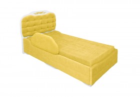 Кровать 190 Атлет Lux 74 Жёлтый (мягкий бортик) в Туле - tula.katalogmebeli.com | фото