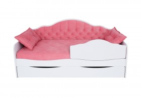 Кровать 190 серии Иллюзия Лайт 1 ящик 89 Розовый (подушки) в Туле - tula.katalogmebeli.com | фото