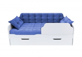 Кровать 190 серии Спорт Лайт 1 ящик 85 Синий (подушки) в Туле - tula.katalogmebeli.com | фото