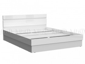 Кровать Челси 1400 (Белый/Белый глянец) в Туле - tula.katalogmebeli.com | фото