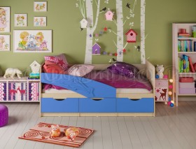 Кровать детская 1,6м Дельфин (Синий матовый) в Туле - tula.katalogmebeli.com | фото