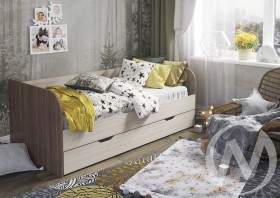 Кровать детская Балли 2-х уровневая (шимо темный/шимо светлый) в Туле - tula.katalogmebeli.com | фото