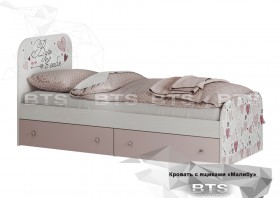 Кровать детская с ящиками КР-10 Малибу в Туле - tula.katalogmebeli.com | фото