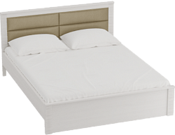 Кровать Элана 1400 с основанием Бодега белая в Туле - tula.katalogmebeli.com | фото