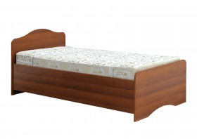 Кровать одинарная 900-1 без матраса (круглые спинки) Орех Таволато в Туле - tula.katalogmebeli.com | фото