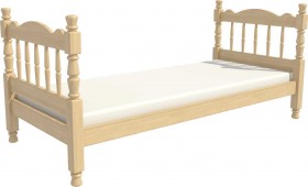 Кровать одинарная Аленка из массива сосны 800*1890 Сосна в Туле - tula.katalogmebeli.com | фото 3