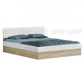 Кровать с подъемным механизмом 1,4 спальня Фортуна (Дуб сонома/белый глянец) в Туле - tula.katalogmebeli.com | фото