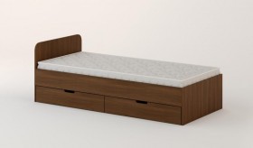 Кровать с ящиками 900 (Орех темный) в Туле - tula.katalogmebeli.com | фото