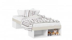 Кровать «Сканди»  Дуб Гарден/Белый в Туле - tula.katalogmebeli.com | фото