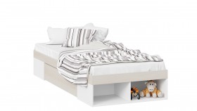Кровать «Сканди» с ящиком Дуб Гарден/Белый в Туле - tula.katalogmebeli.com | фото