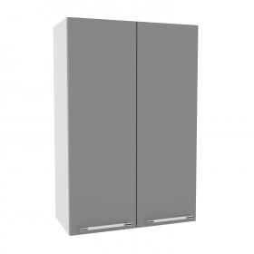 Квадро ВП 600 шкаф верхний высокий (Персик софт/корпус Серый) в Туле - tula.katalogmebeli.com | фото