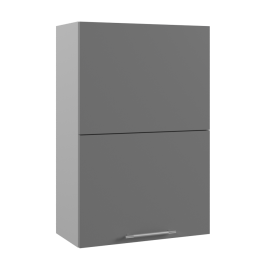 Квадро ВПГПМ 600 Шкаф верхний высокий Blum Aventos (Персик софт/корпус Серый) в Туле - tula.katalogmebeli.com | фото