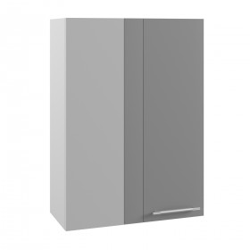 Квадро ВПУ 650 шкаф верхний угловой высокий (Черника/корпус Серый) в Туле - tula.katalogmebeli.com | фото