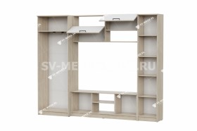 Мебель для гостиной МГС 3 Исполнение 1 Дуб Сонома / Белый в Туле - tula.katalogmebeli.com | фото 3