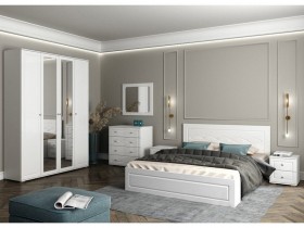 Модульная спальня Барселона (Белый/Белый глянец) в Туле - tula.katalogmebeli.com | фото