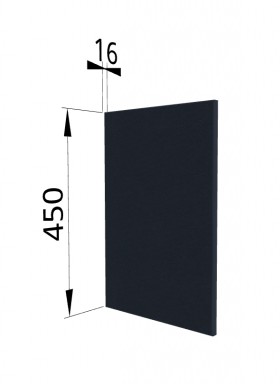 Панель торцевая (для шкафа горизонтального высокого) ВПГ Квадро (Черника) в Туле - tula.katalogmebeli.com | фото