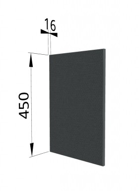 Панель торцевая (для шкафа горизонтального высокого) ВПГ Квадро (Железо) в Туле - tula.katalogmebeli.com | фото