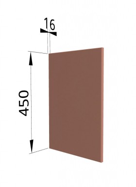 Панель торцевая (для шкафа горизонтального высокого) ВПГ Квадро (Персик софт) в Туле - tula.katalogmebeli.com | фото