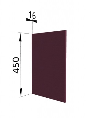 Панель торцевая (для шкафа горизонтального высокого) ВПГ Квадро (Виноград) в Туле - tula.katalogmebeli.com | фото