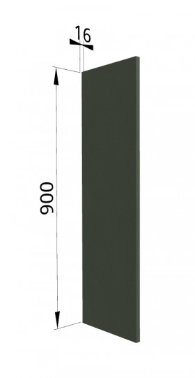 Панель торцевая ВП Квадро (для шкафа верхнего высокого) Оливково-зеленый в Туле - tula.katalogmebeli.com | фото