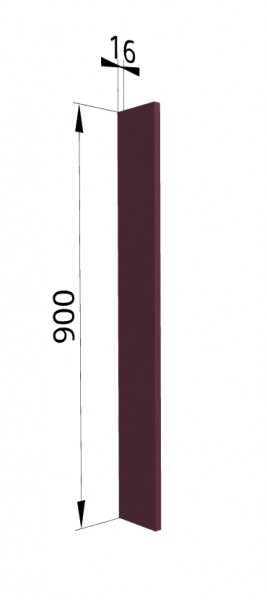 Панель торцевая ВПТ 400 Квадро (для шкафа торцевого верхнего) Виноград в Туле - tula.katalogmebeli.com | фото