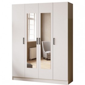 Шкаф комбинированный Ларс (1,6) белый в Туле - tula.katalogmebeli.com | фото