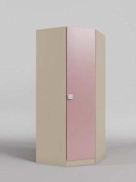 Шкаф угловой (угловая секция) Грэйси (Розовый/корпус Клен) в Туле - tula.katalogmebeli.com | фото